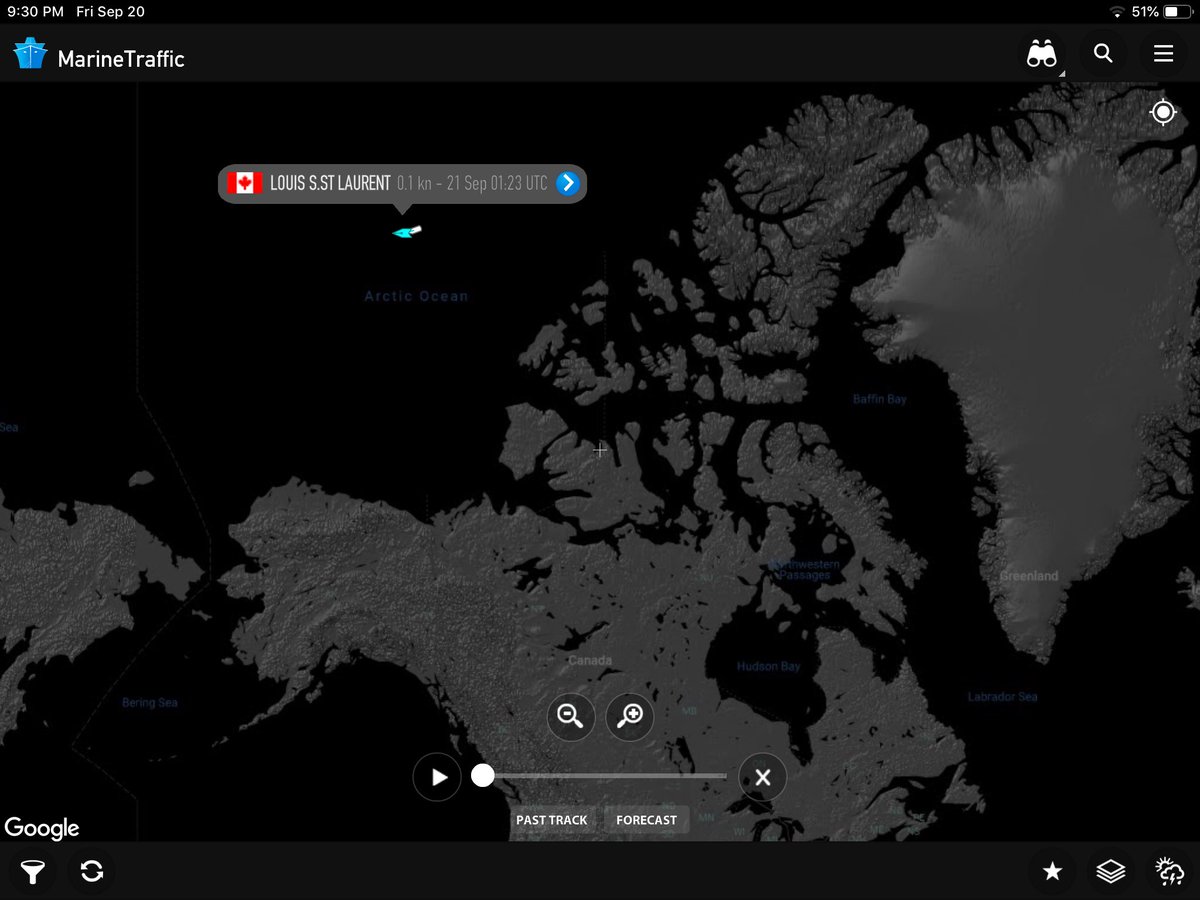 Photo of the CCGS LOUIS S. ST-LAURENT and its crew doing their research data collection on the ice cover. 

Photo credit : Environnement et Changement climatique Canada
<a href="/CoastGuardCAN/">Canadian Coast Guard</a> <a href="/CBCCanada/">CBC Canadian News</a> <a href="/MarineTraffic/">MarineTraffic</a> <a href="/CBCNunavut/">CBCNunavut</a>