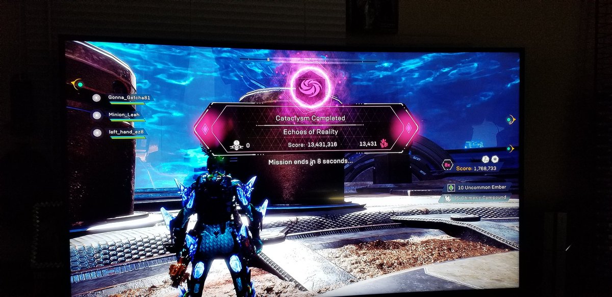 My new high score for the Cataclysm. Hit this last night with MinionLeah. <a href="/thatmummarocks/">✨thatmummarocks✨👩🏻‍🦰🎮🕹️</a> <a href="/Anthemuniverse/">New Account is now: LooterUniverse</a> @anthemgame