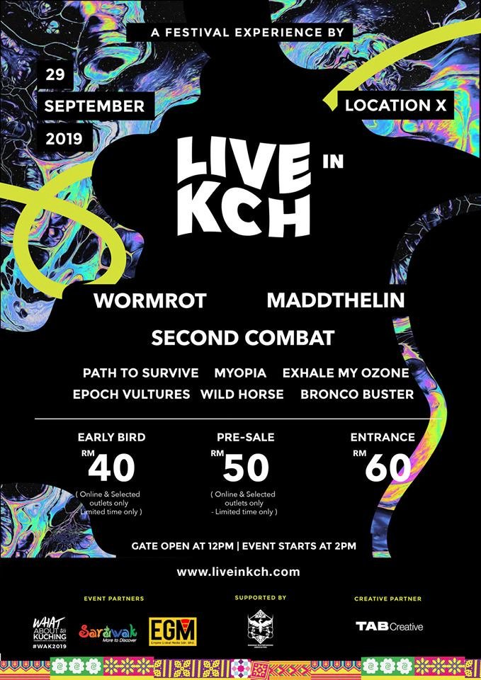 Jenn_Thompson's tweet photo. #SARAWAK SUNDAY September29 @liveinkchmusic
 12pm LocationX (Ting&amp;Ting Supermarket, JalanTabuan) #Kuching ft. @Wormrot @Maddthelin @secondcombathc #PathToSurvive @myopiaband #ExhaleMyOzone @EpochVultures #WildHorse #BroncoBuster https://t.co/GjWjQ8Y7Tg