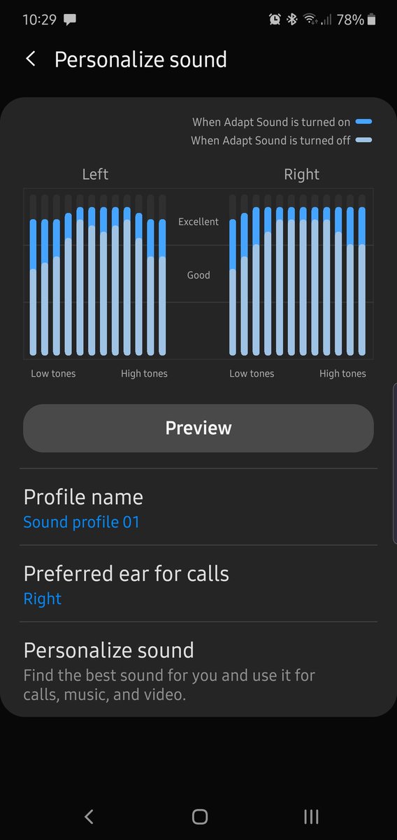 Tonypazo216's tweet photo. My hearing is not as good as it used to be.. thank you #Samsung for having this feature! #adaptsound https://t.co/DKoYxD95LK