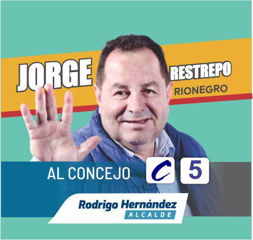 JORGERESTREPOZ's tweet photo. Ponemos a consideración de la ciudadanía Rionegrera, nuestra hoja de vida, el conocimiento del territorio y la experiencia a través de nuestra trayectoria laboral y profesional.

Jorge Restrepo, C-5 para el Concejo de Rionegro.

@Rodrigohal a la Alcaldía. https://t.co/P1xsomJE0Z
