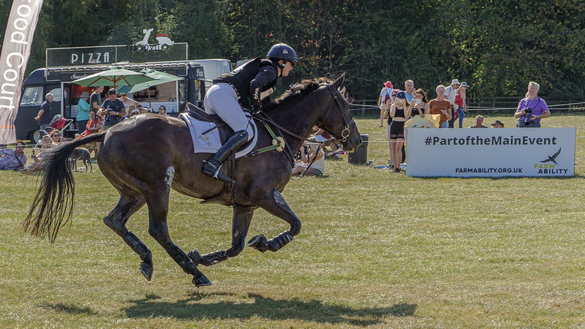 Howard_S's tweet photo. Excitement in the #crosscountry at @BlenheimHorse #syblenheim #dewpond #jump 6 yesterday ... visit @FarmAbility to find out more how their work helps others be #PartoftheMainEvent https://t.co/NjBfihPRDk
