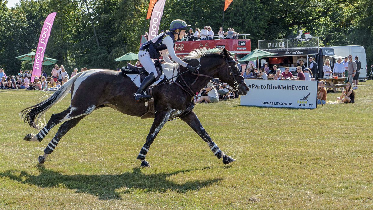 Howard_S's tweet photo. Excitement in the #crosscountry at @BlenheimHorse #syblenheim #dewpond #jump 6 yesterday ... visit @FarmAbility to find out more how their work helps others be #PartoftheMainEvent https://t.co/NjBfihPRDk