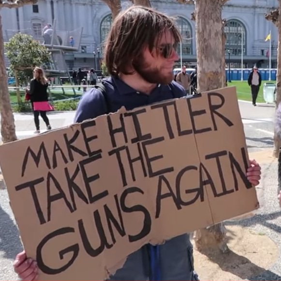 DyvrsCOLLCTYV's tweet image. #GunControl (aka #PeopleControl) folks, look like THIS!

Question: how would you force gun owners to give in guns? Would it be by force? Under threat of a gun? Idiot.

You say #trump is #hitler, yet only want him and his admin/govt to have #guns. You&apos;re a full #idiot.