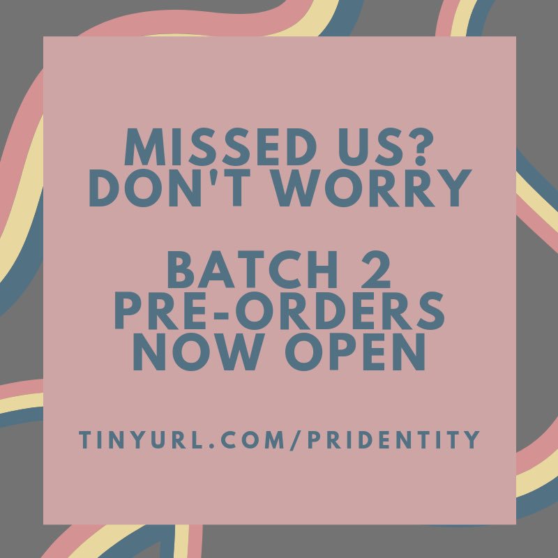 pridentity2020's tweet photo. Didn’t get to order? Want to buy more? 😳

BATCH 2 OPEN NOW 😎 https://t.co/GcraTF9HJO https://t.co/xwkjUwDSVB