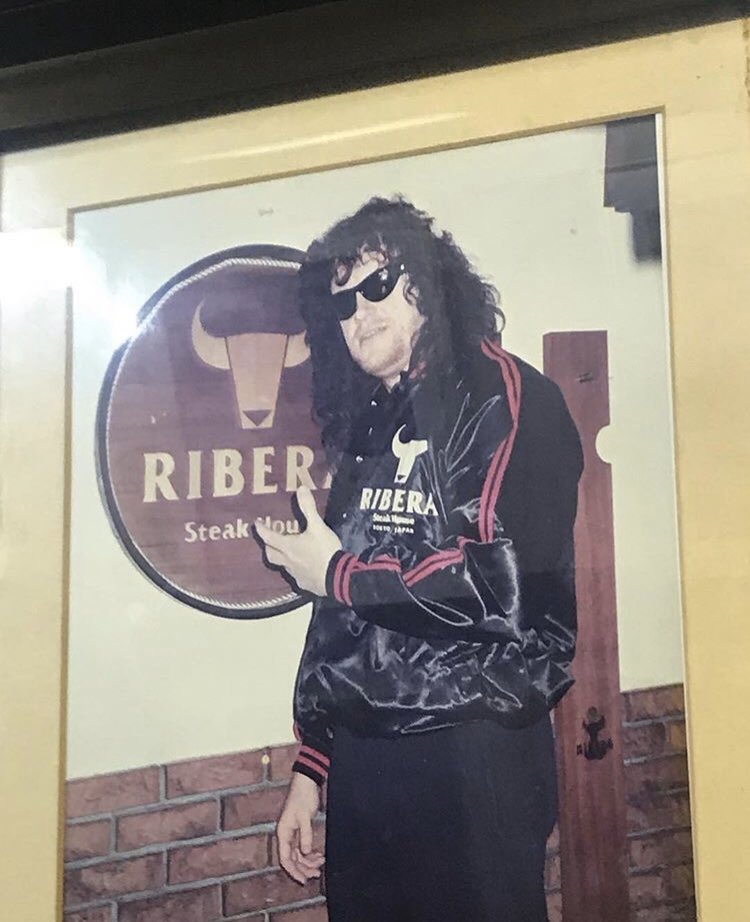 MirandaEvaKH's tweet photo. christ almighty the undertaker looks so bad ass back then...oh how i miss chris benoit...too bad he’s not with us today #girlinjapan #vacationmode #dinner #wrestling #tokyo https://t.co/2QvysNOcC4