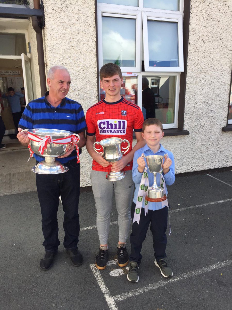 cbsjuniors's tweet photo. A very special day in the Cbs when ex students Cathail O Mahony visited with the Munster and All Ireland Under 20 cups and Aaron O Brien with the All Ireland Minor Football cup. We're really proud of the lads who inspired the next generation of footballers here. https://t.co/T1khcDxSfN