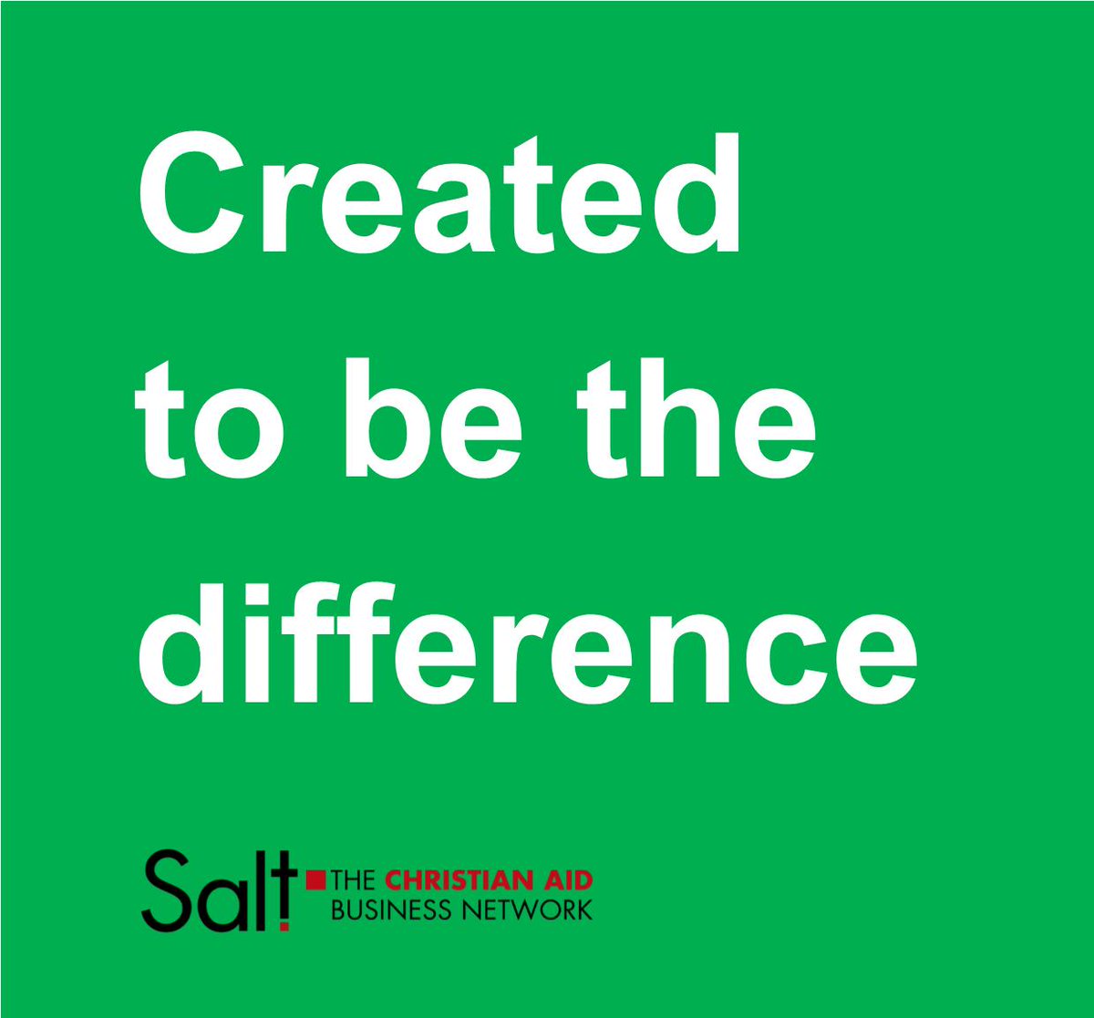 Join #faith and #business leaders from across the UK for the Salt Conference 2019. Unpacking the power of positive business and faith in the workplace. 11th October, London. Follow the link for more:  christianaid.org.uk/events/salt-co…

<a href="/NewWineEngland/">New Wine</a> <a href="/christian_aid/">Christian Aid</a> <a href="/churchofengland/">The Church of England</a>