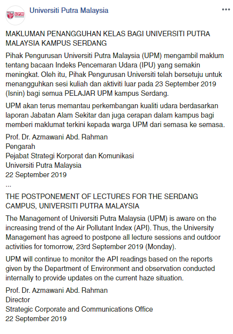 Universiti Putra Malaysia tweet media