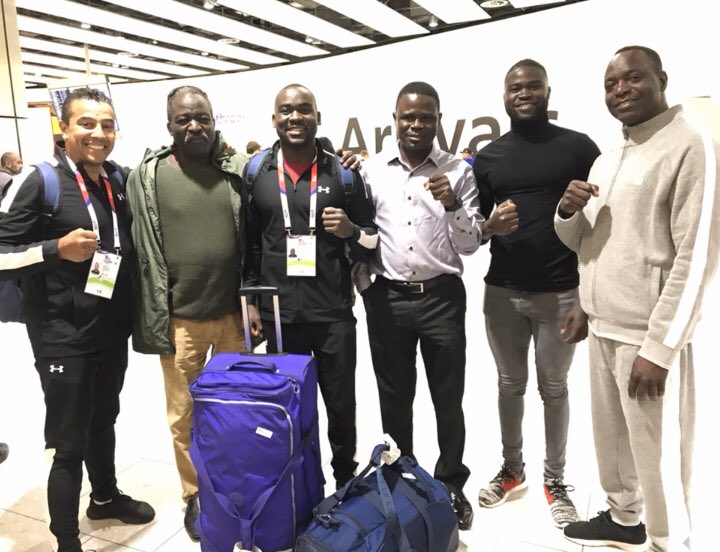 BoxingAwards's tweet photo. A Nice little reception at Heathrow airport waiting for our arrival. Great experience, for boxer &amp; coach. #alwayslearning #boxerdevelopment #boxingjourney #coachingjourney #coachdevelopment #dontthinkyoucanknowyoucan  👊🏾💥 https://t.co/Wp65oGuE0v