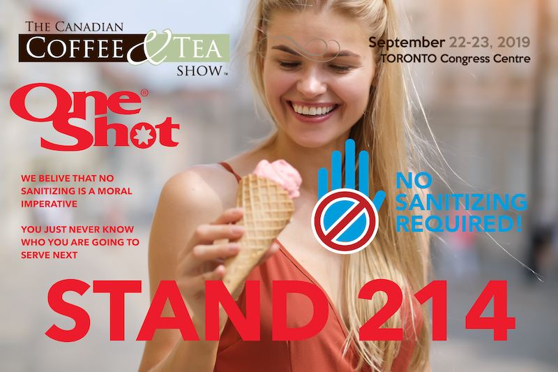 OneShotCorp's tweet photo. Who out there is ready to see us at this #tradeshow in Toronto today? If you have concerns about #howcleanisyourmachine is today, not to worry #softserve operators, we have a no sanitising alternative for your #icecream #frozenyogurt #gelato and #sorbet๐ฆ๐๐ฆ https://t.co/gyotdFklQD