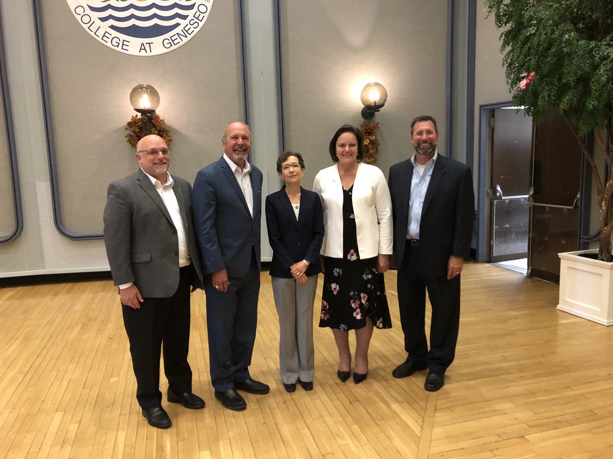 Visiting my alma mater yesterday at SUNY Geneseo to serve on a panel of alumni college presidents during homecoming weekend. An honor!