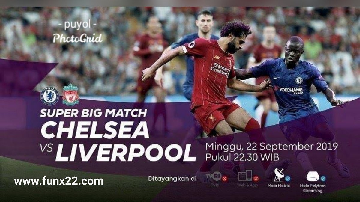 ValderamaPuyol's tweet photo. #Big #Match #Supersunday  #Chelsea #versus #Liverpool #in #Stamfordbridge #London 

disiarkan secara langsung di TVRI dan Mola TV jam 22:30 wib

#Bursa #Taruhan #terlengkap #fun88 #link #daftar : https://t.co/gaB6RVdgDJ  #sponsor #resmi #klub #liga #inggris #Newcastleunited #FC https://t.co/NwqXikm3k3