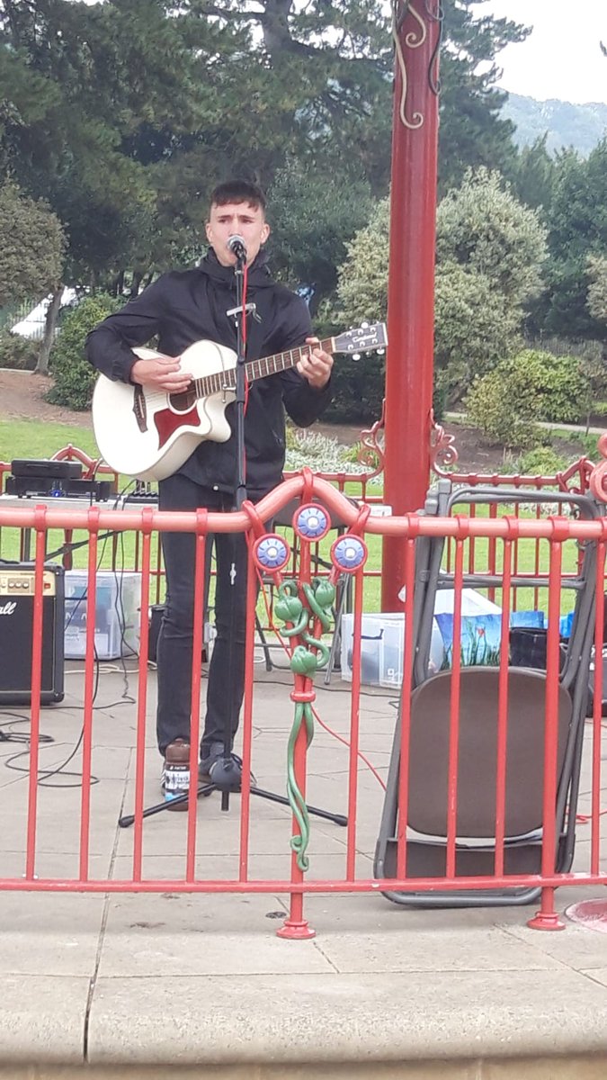 SaltaireFest's tweet photo. We have a last minute early slot on the bandstand thanks to Theo Leleux. Head on over there now! #SaltFest19 https://t.co/ue3hDb4hTW