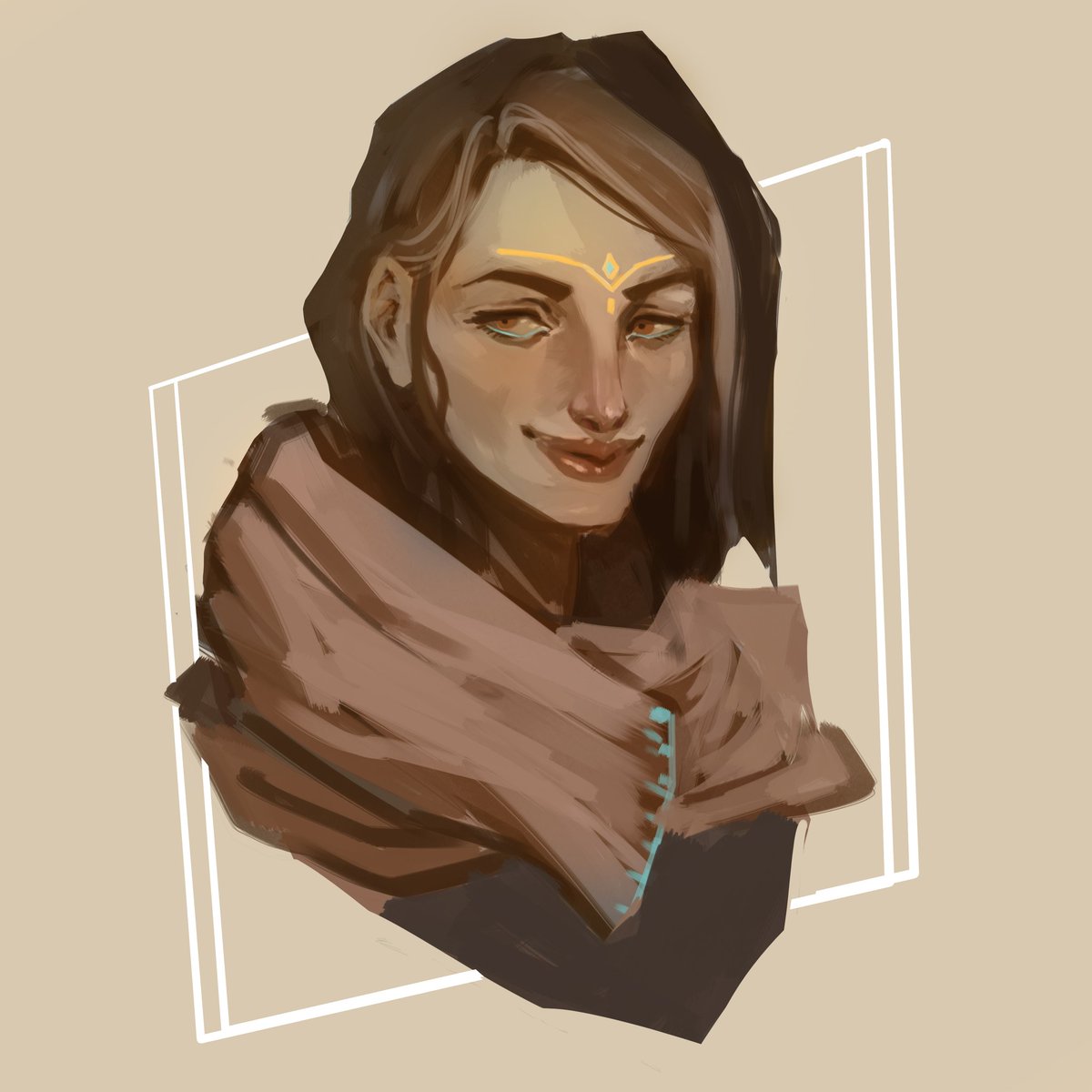 sanjana_bhave's tweet photo. Meet Dahlia, my new #dnd character, currently traversing through Barovia, the domain of #Stradh. Super fun campaign! #curseofstradh #dndart https://t.co/Oc5RmQkC2o