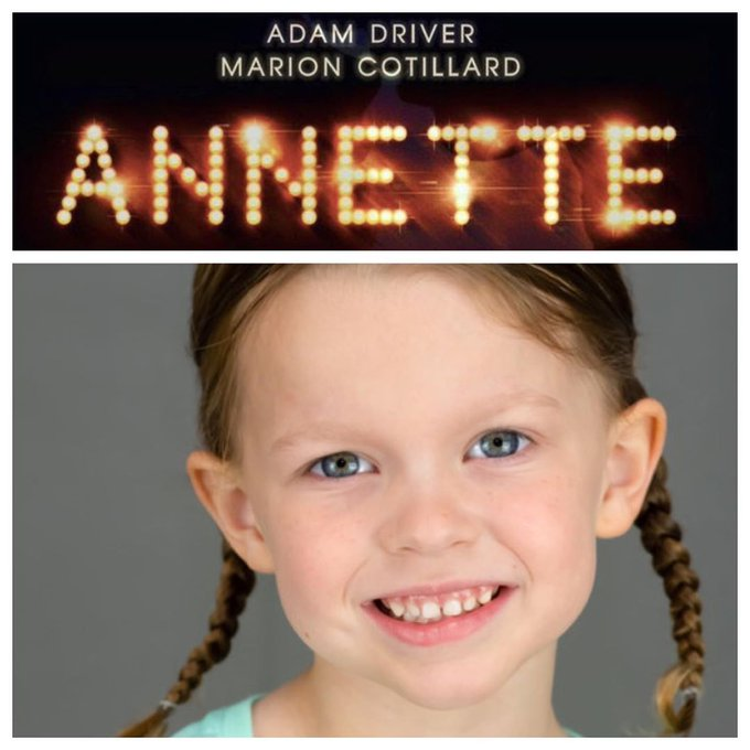 Axolotl101's tweet photo. What a start for a career: working with Adam Driver as his character's daughter who has a special gift.
Can't wait to see Annette and listen to Adam Driver SINGING. 😎
#AnnetteMusical #AdamDriver
#DevynVictoria #MarionCotillard
(source: https://t.co/x9GdQNBCHl) https://t.co/7rOSUc8U4R
