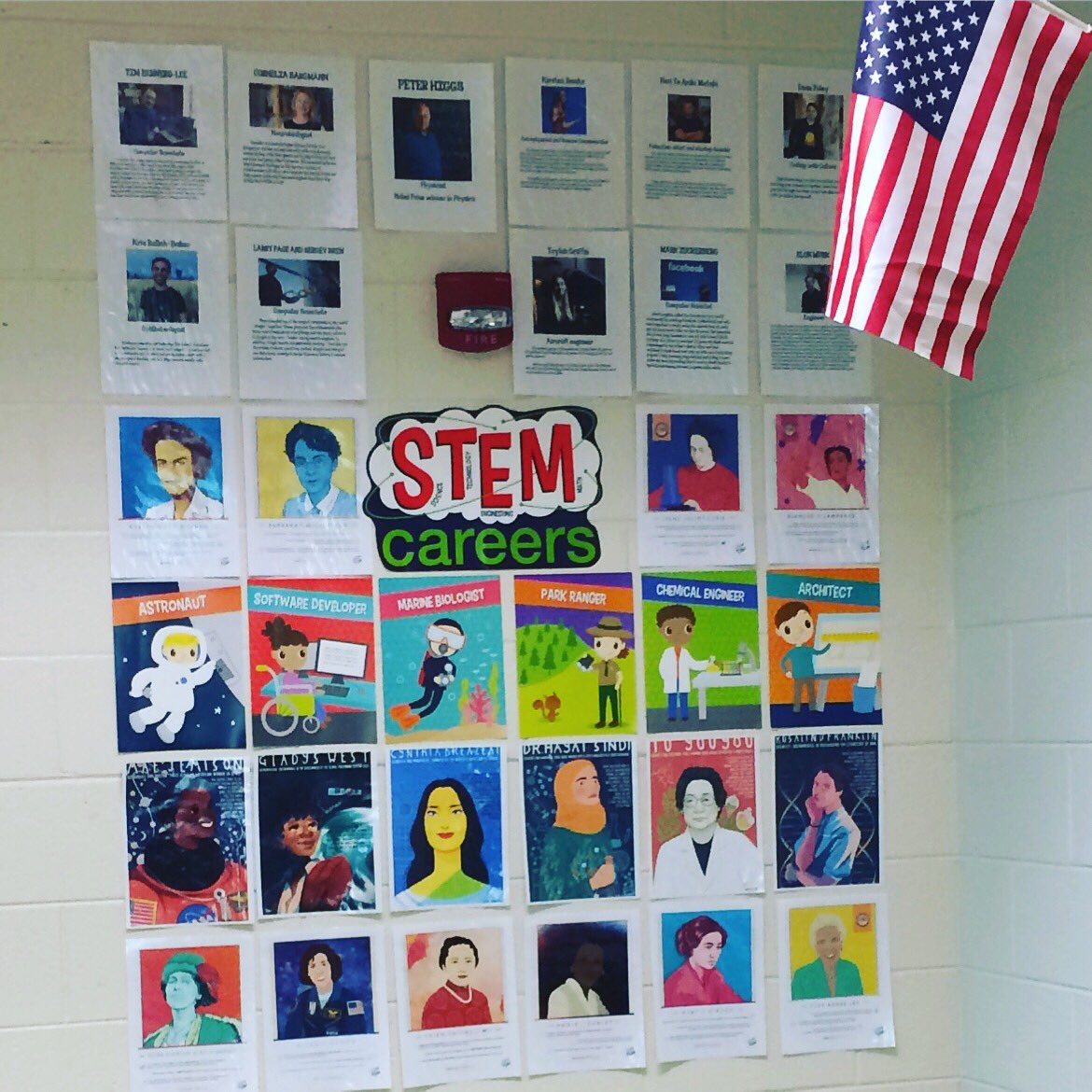 JusticeClass's tweet image. Started our Careers in STEM wall! #STEM #elemstem #stemcareers #STEMeducation