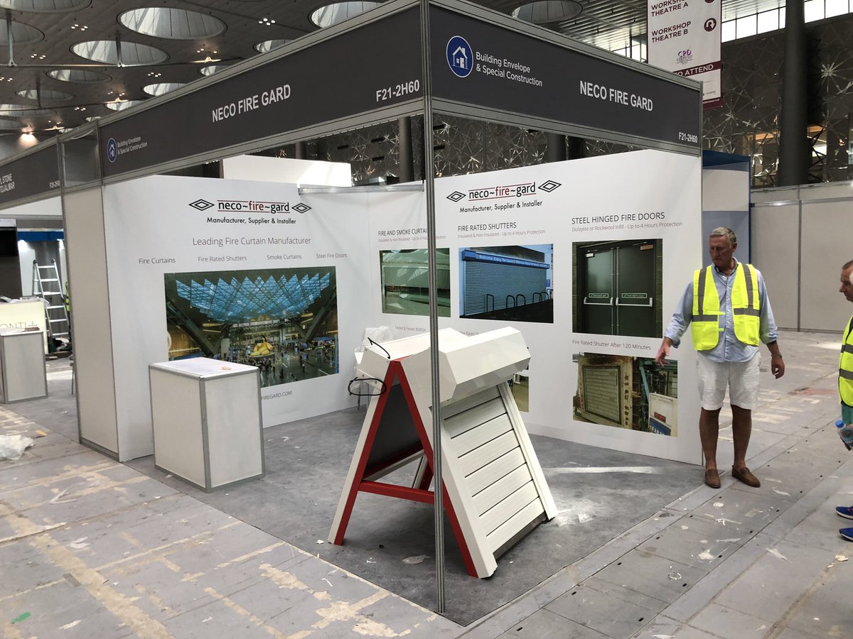 Stand all ready for tomorrow ahead of @TheBig5Qatar Come and see us on stand 2H60.