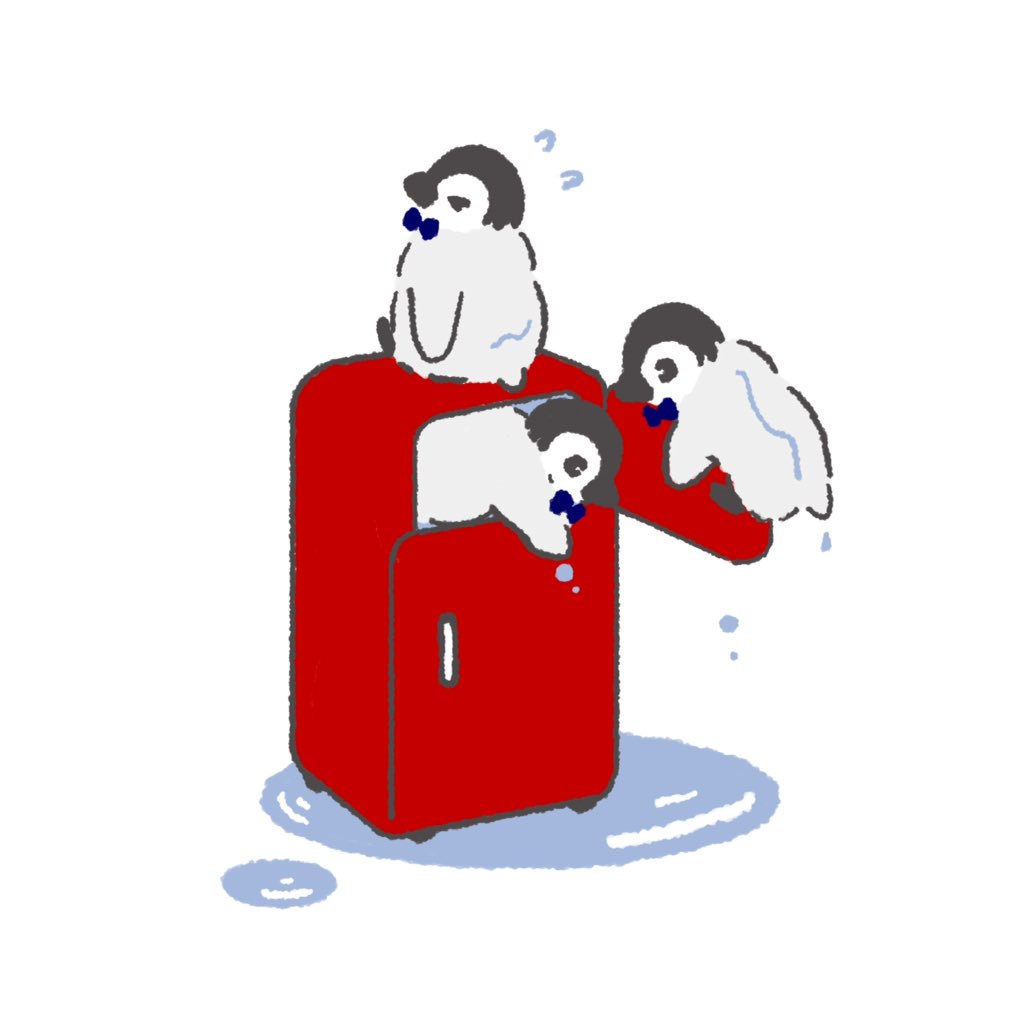 ペンギンアーキテクト Na Twitteri 冷蔵庫ペンギン 皇帝ペンギン ペンギン イラスト