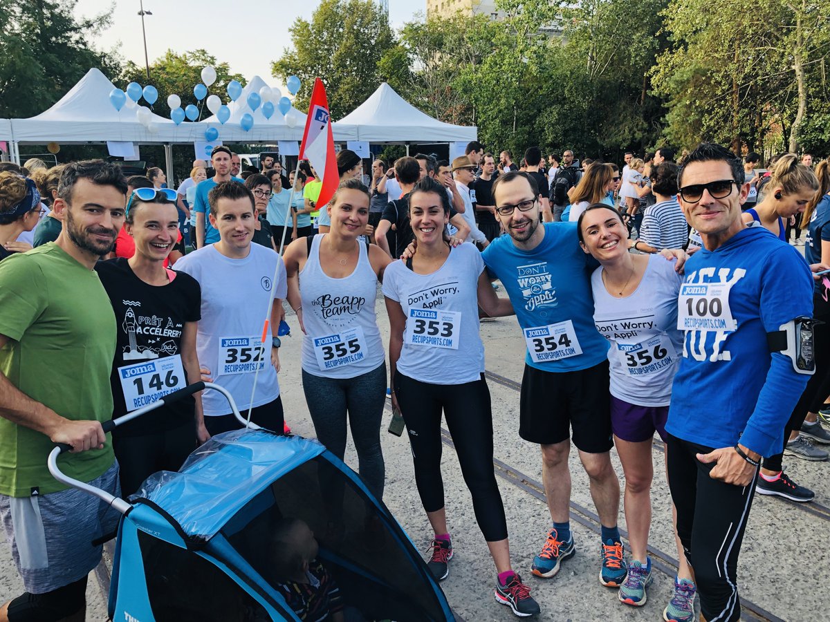 BeAppTeam's tweet photo. Hier, une poignée de Beappers sportifs (et @franckytrichet) ont participé aux #foulées du #numérique dont les bénéfices ont été reversés à la lutte contre le #cancer 💪 🏃 Merci à eux! L'occasion de se retrouver ensuite pour un brunch familial à la #Cigale. ☕ 🍼 #viedagence https://t.co/XKbzPg5xs9
