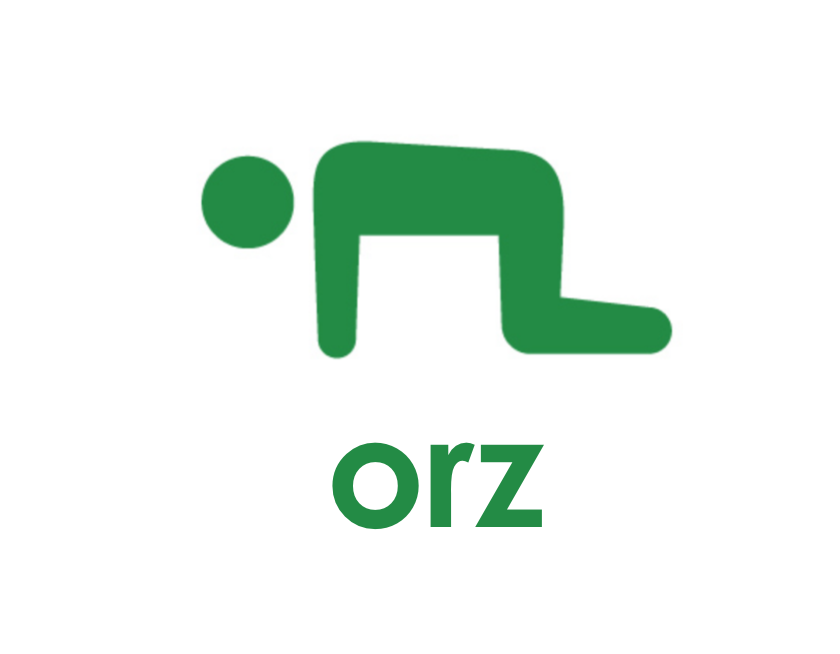 OtakuWorldComm's tweet photo. “Emoji” is the OG ideogram made in Japan. This has evolved in many ways including [ orz ] meaning “failure/despair” with someone on their knees 😓💩

Example:
◯ It’s raining today…orz
◯ 今日は雨だ…orz

#wordoftheday #otakuworld  #weeaboo https://t.co/DKkwiZDeUH