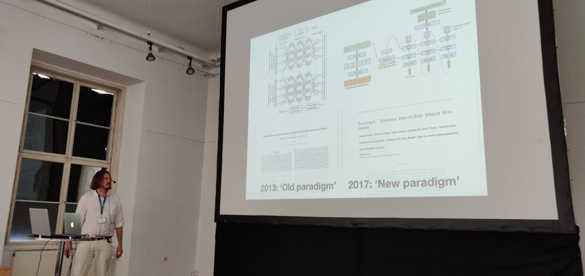 santty128's tweet photo. About "old paradigm" and "new paradigm" in TTS by O. Watts et al. #SSW10 , "old is just 6 years ago but looks ancient" #deepandquickresearch https://t.co/jkFuJMCKYZ