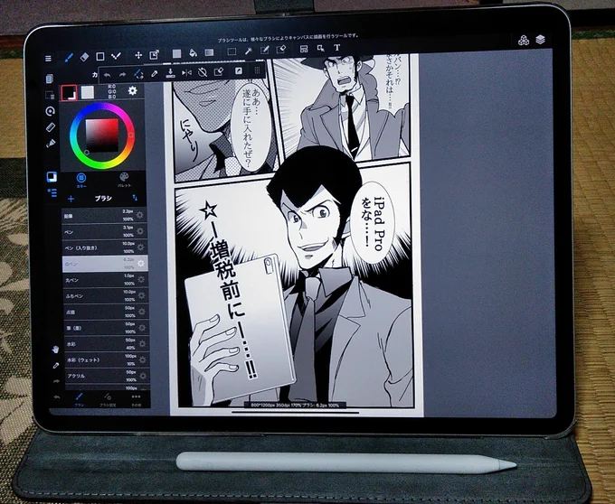 ちなみに僕のipad君はこんなの 