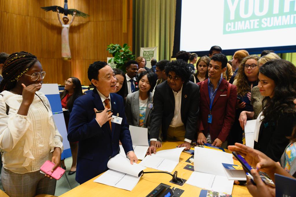 It was exciting to listen to the many young activists & change makers at the @UN #YouthClimateSummit. I’m inspired by your aspirations, ideas and commitment. Only through our collective action, We can achieve the #SDGs by 2030. #UNGA #GlobalGoals