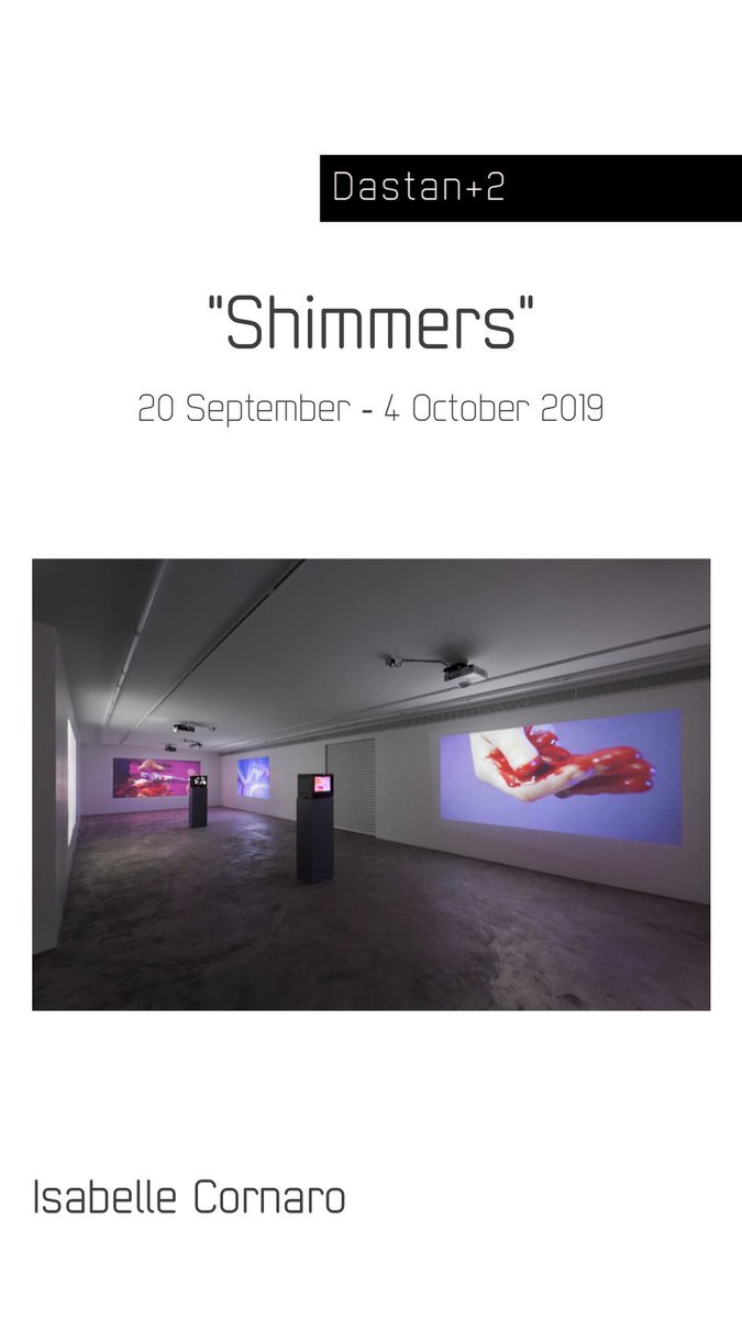 dastangallery's tweet image. Don’t miss Isabelle Cornaro’s “Shimmers” at Dastan+2

#isabellecornaro #tehrangalleries #tehranart #artintehran #dastansbasement #dastanplus2