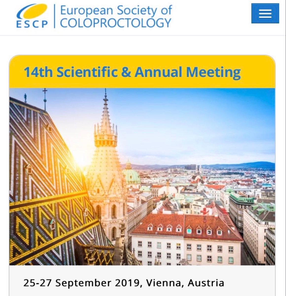 Getting ready for @escp_tweets #escp2019 #vienna with @ColorectalDis editors- @m_pera_roman @hospitaldelmar says it's become a global event! A great educational opportunity & must-attend conference. Also time to meet Twitter colleagues personally & strengthen relationships