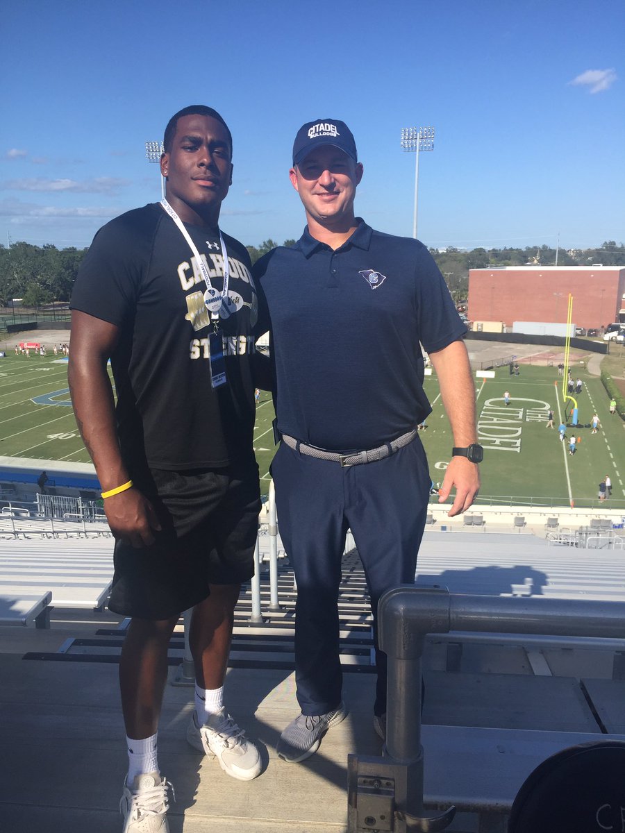 After a great visit, honored to receive a Full scholarship from Citadel  <a href="/Coach_BThompson/">Brent Thompson</a> @COACH_JW_WARD <a href="/clays24/">Clay Stephenson</a>  <a href="/RecruitGeorgia/">Recruit Georgia</a>