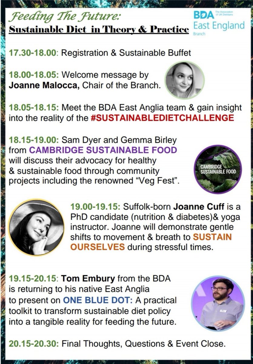 BDA_EastEngland's tweet photo. Featuring one of our speakers on our next event: Sam Dyer and Gemma Birley from Cambridge Sustainable Food, a partnership working together for sustainable food campaigns in and around Cambridge for healthy and sustainable food for all 🍃 have you got your ticket yet? https://t.co/VixmHF4qY3