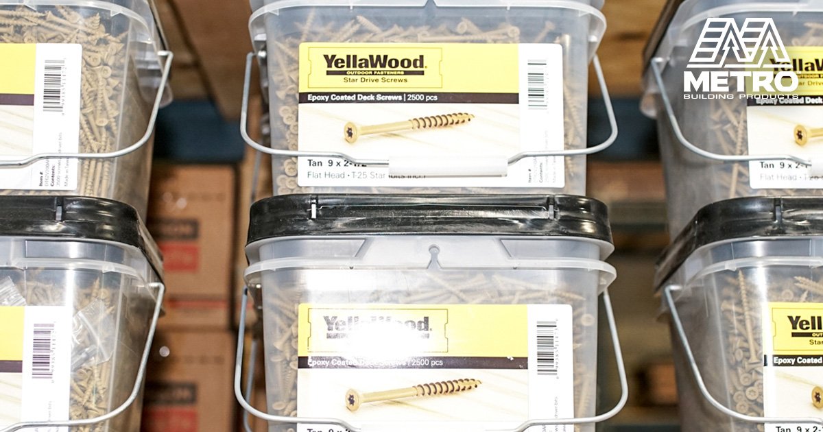 metrobpinc's tweet photo. Attention Deck Builders! Here, at #MetroBuildingProducts, we offer the area’s most extensive selection of #Yellawood hardware for all your decking project needs. Call us today at 770-591-4493 or visit our site, https://t.co/tRyAb2bSSZ, for more information. #decks #Marietta #MBP https://t.co/1uOTdRLHYz