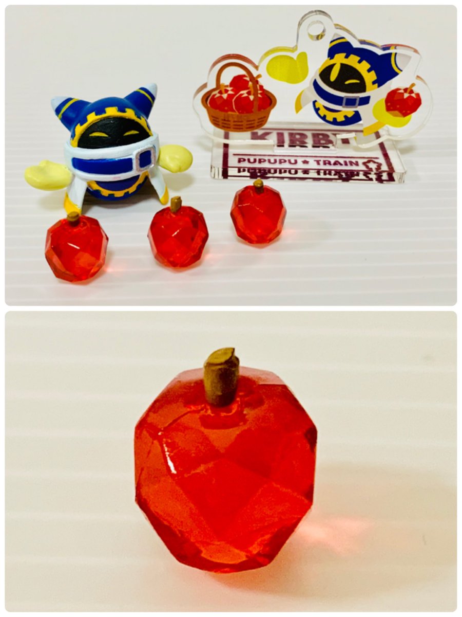 ট ইট র あらぼう マホロアのアップルティー ジェムリンゴが入った紅茶 マホロアが目細めてて嬉しそう クリアなジェムリンゴが綺麗 リーメント製マホロアももう3人目 皆んな味のあるポーズ ププトレといい 一番くじといい スーパーカービィ