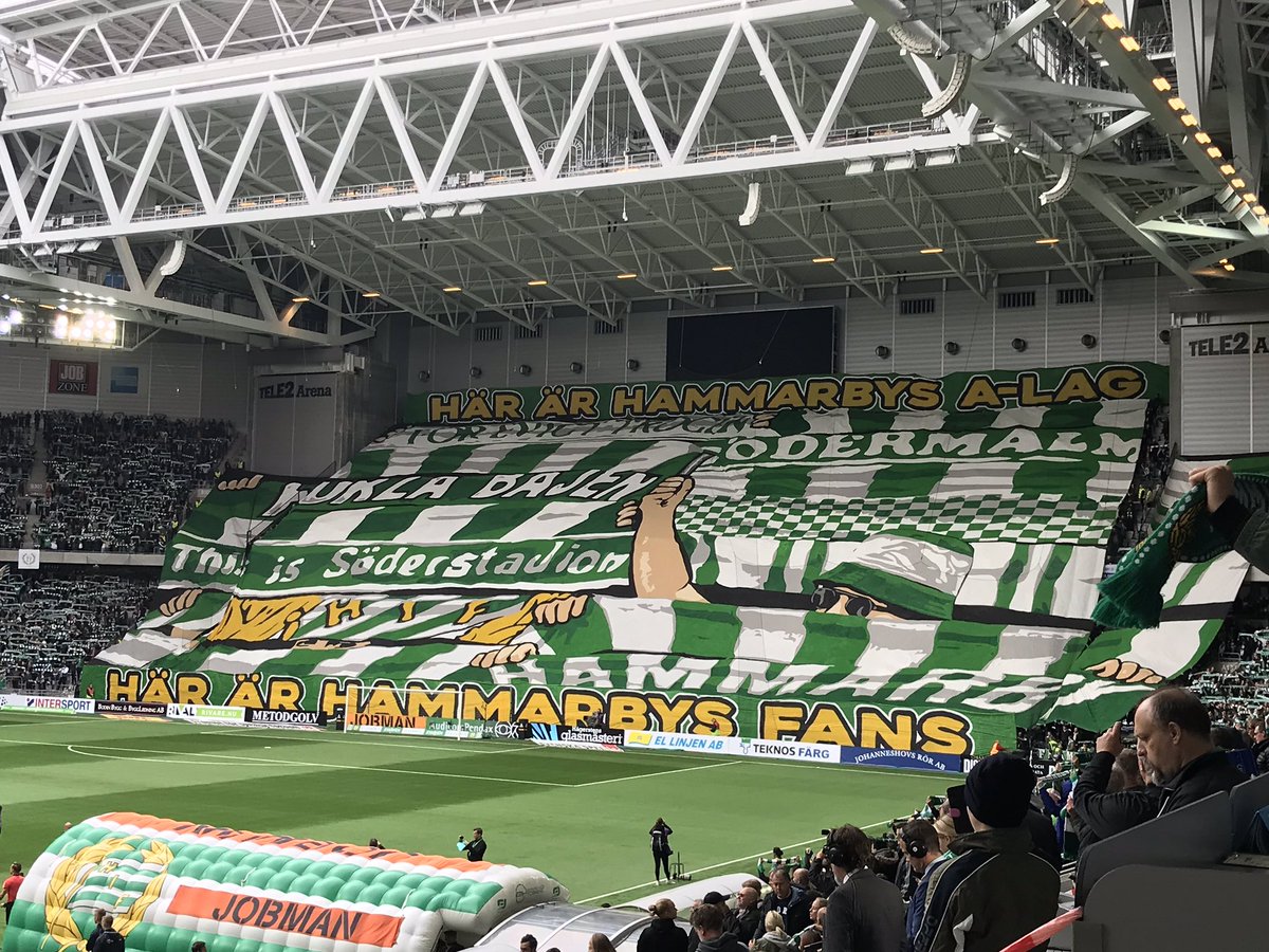 DKristoffersson's tweet photo. Hammarbys tifo. https://t.co/nfpz7Kf6Km