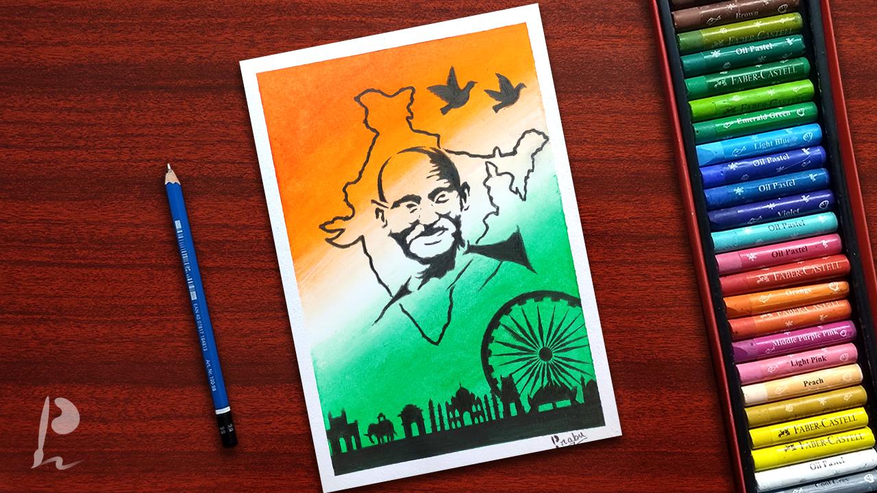 Aggregate more than 126 gandhiji drawing for kids latest
