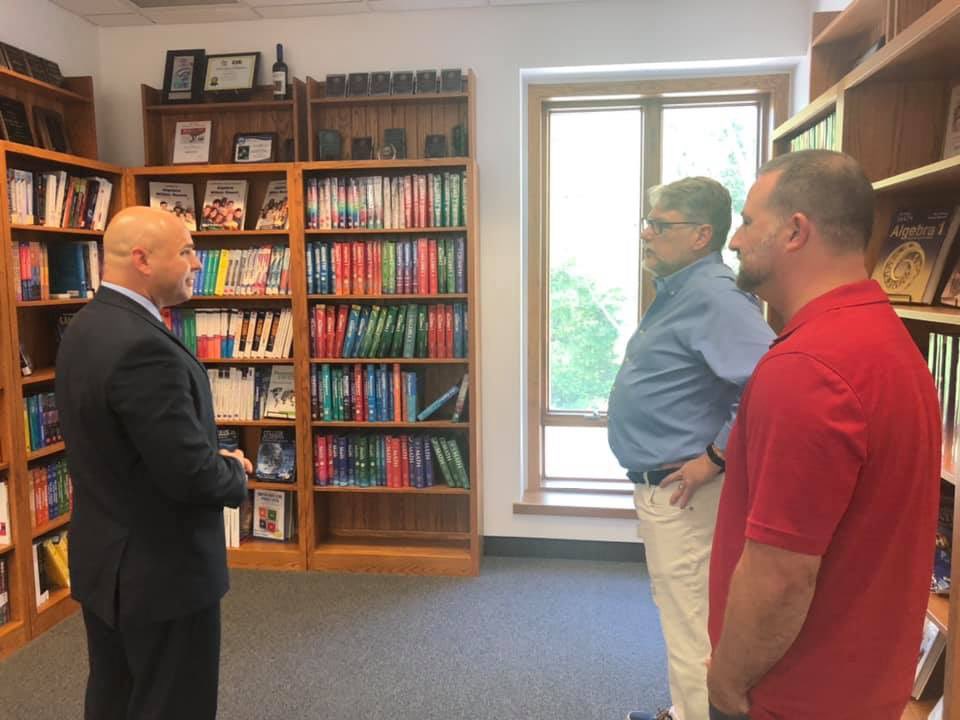 BobMerski's tweet photo. Did you know @LarsonTexts in Belle Valley produces math text books for K through Calculus?  On Friday, we took a tour of their new state of the art building addition.  Thank you to Tim Larson and Matt Totzke for showing us the amazing work you and your team are doing! https://t.co/nBRyWLvbTC