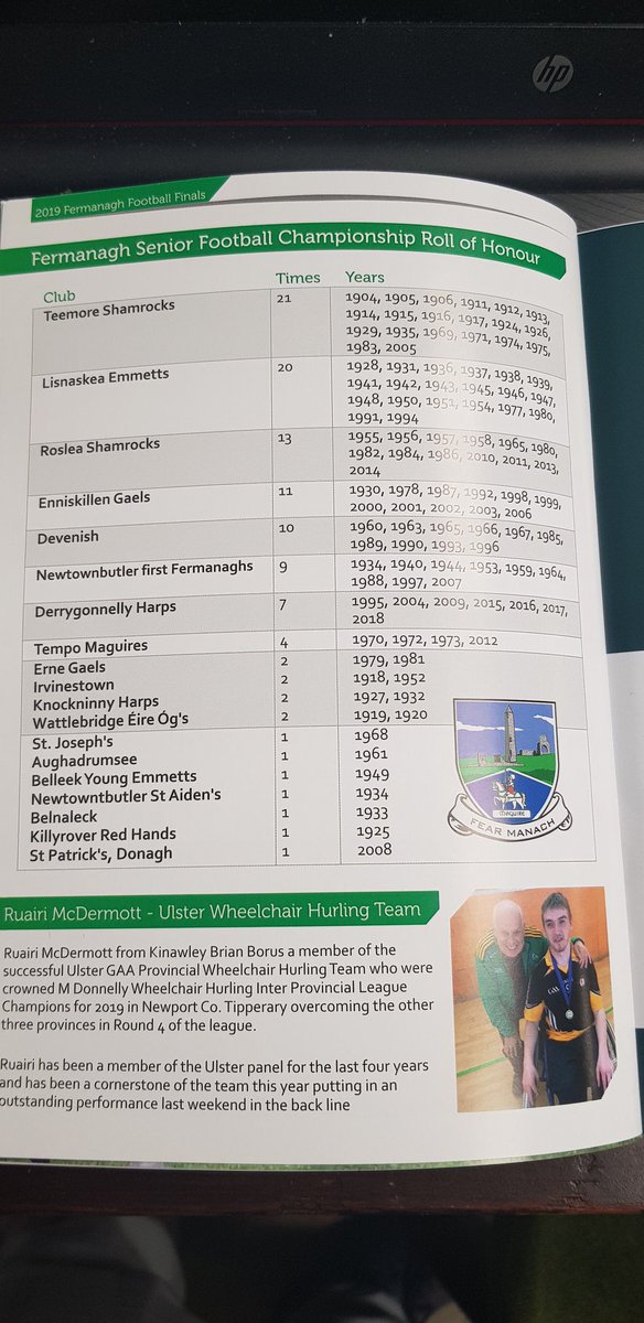 FermanaghGAA's tweet photo. Derrygonnelly are going for a 8th County title. Roslea aiming for title number 14 https://t.co/W4Q5oyEaJg