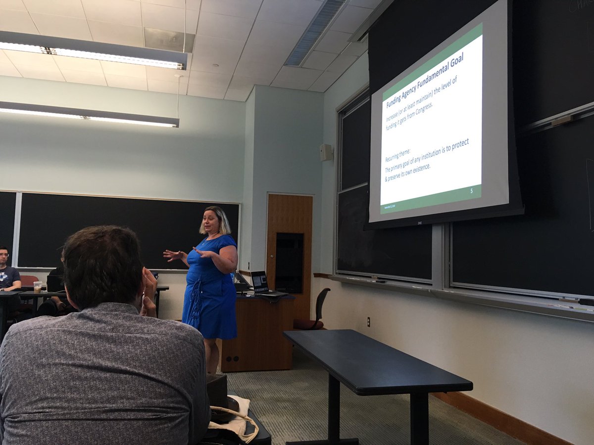 mathyadriana's tweet photo. Last day of workshop! @WanderingPoint getting real about funding agencies. #NormsInMath https://t.co/IKjjnwBZTb