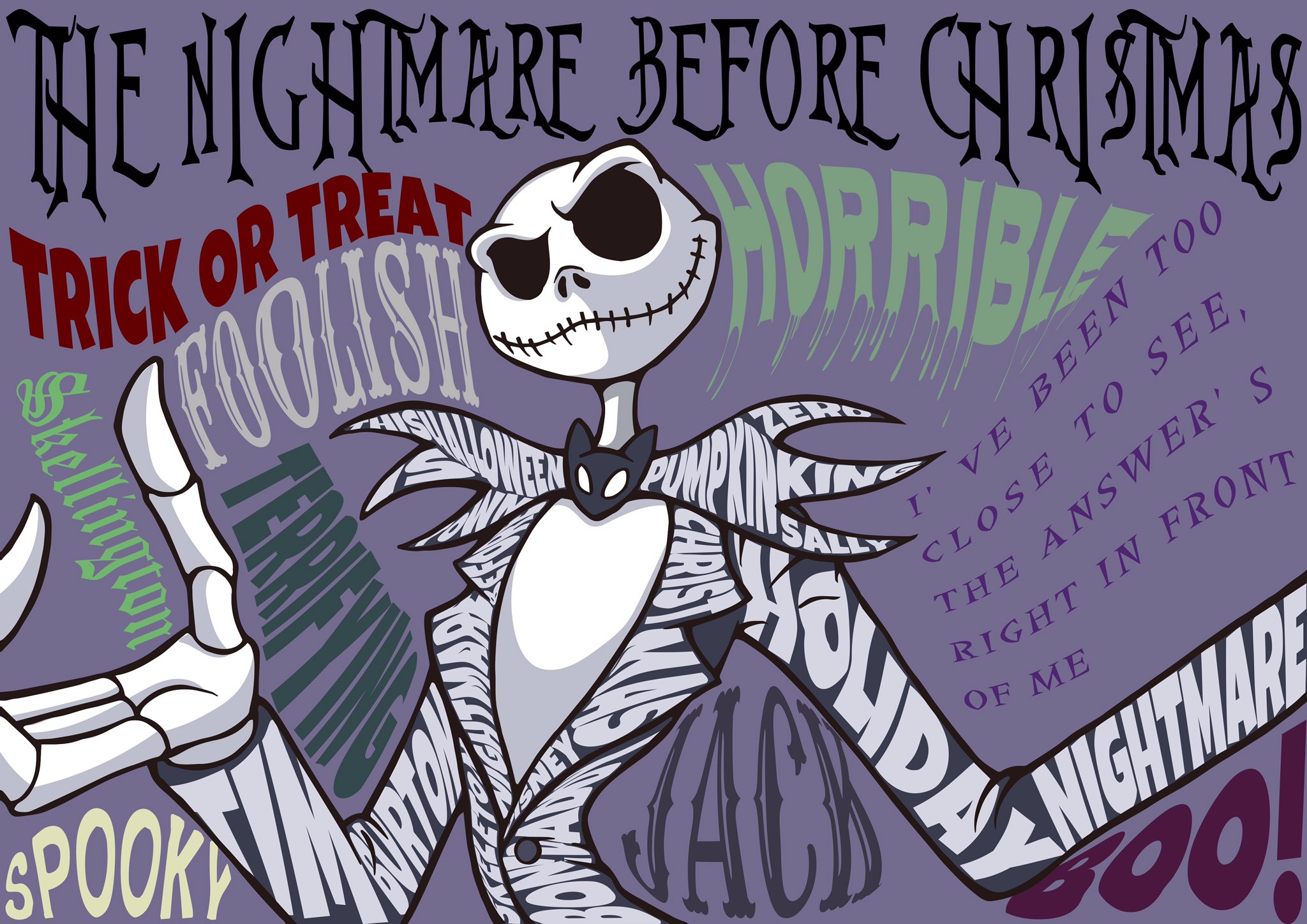 Atsu Tentoo ジャック スケリントンを描いてみましたps イラスト ディズニー ナイトメアビフォアクリスマス 絵描きさんと繋がりたい イラスト好きな人と繋がりたい イラスト好きさんと繋がりたい ジャックスケリントン