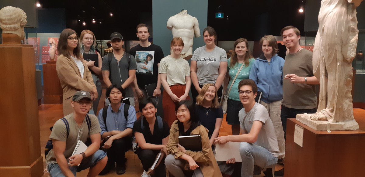DrawingWerner's tweet photo. Intro to my new workshop 'Learning from the Gods' at the ROM yesterday great success.  Wonderful group turned up to draw and learn from beautiful sculptures.  More workshops to come.  info will be on https://t.co/8XUNes20VX https://t.co/GClctbpW9C