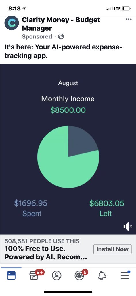 jjbaby722's tweet photo. Thanks for the targeted advertising FB but you’ve missed the mark... I don’t know ANYONE that makes $8500/month!! #iworkineducation #imamom https://t.co/PAVlfid3uE