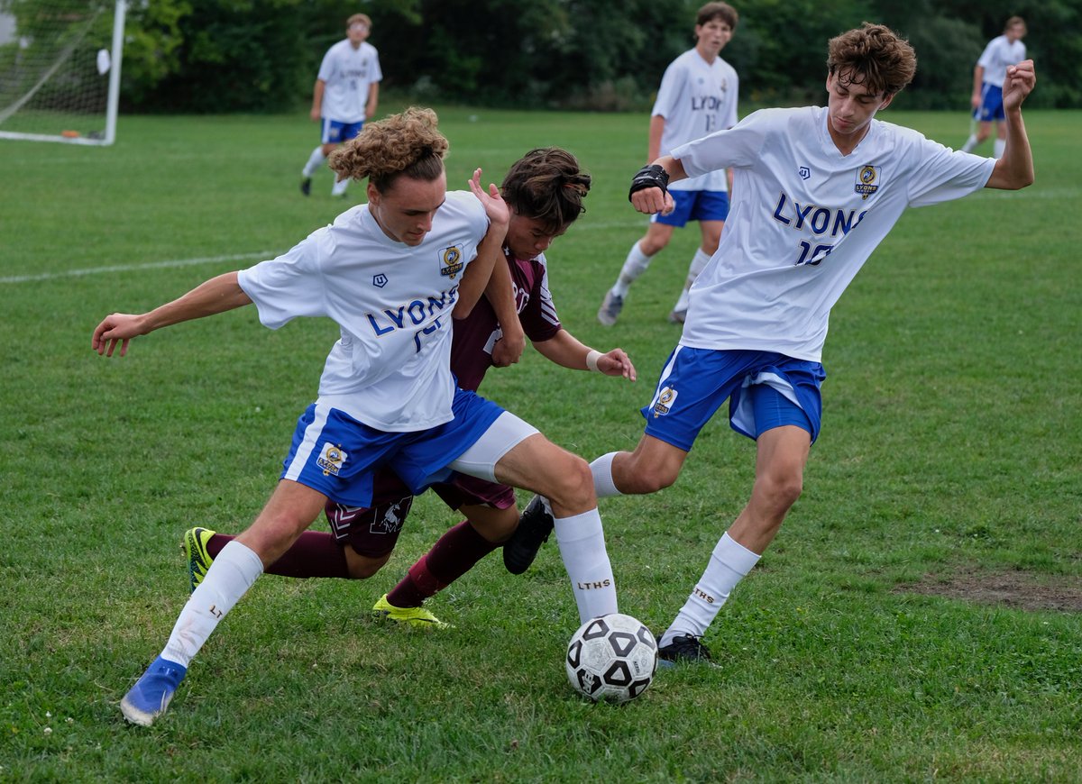 LTHSSOCCER's tweet photo. LTHS Varsity Soccer lost 2-4 to Morton today in the Pepsico Showdown. By the look of these photos, they gave their all in this intense game! https://t.co/nAsXu6LGBM