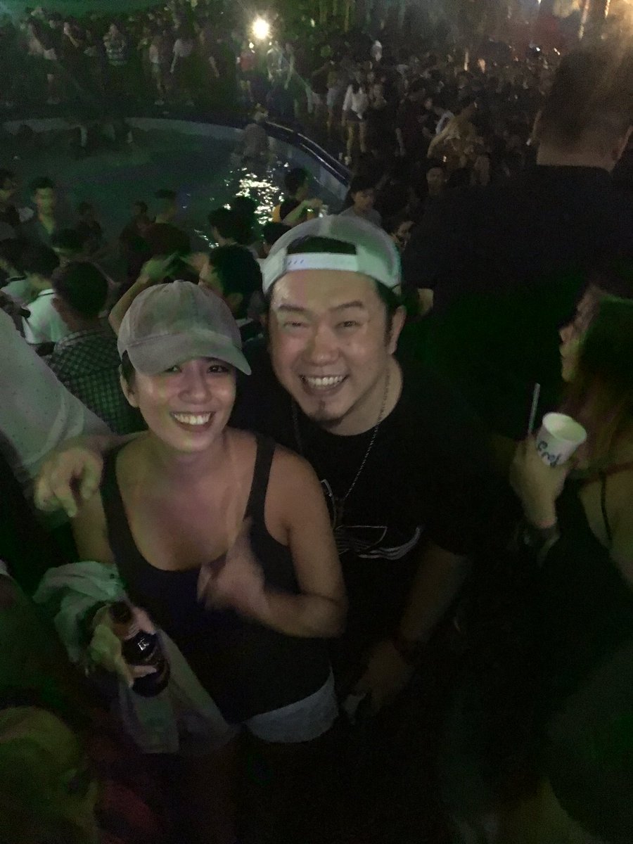 justinebver's tweet photo. reunited w/ Nautilus djs @LucioPua and @marcmarasigan! sir lucio pua gave me a bottle of @thunderbitchph! 😍 kudos to @thegammasigma's Eros! may pa-fireworks pa! 🎉 https://t.co/SHUySob5Ws