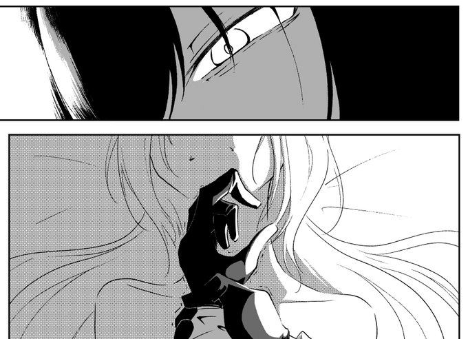 描いてる中で気に入ってる2コマ 