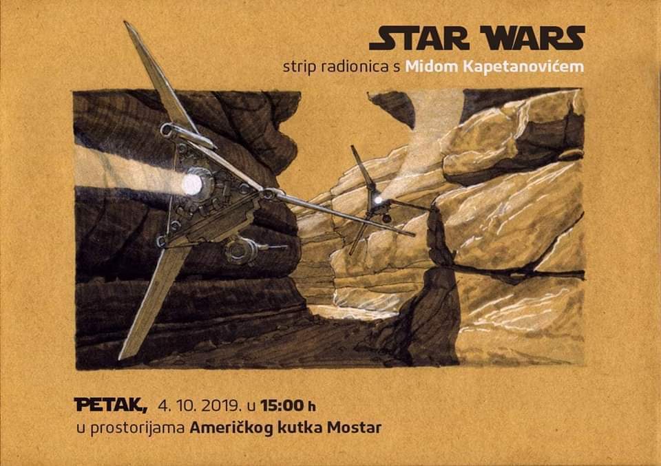 HoloNetSerbia's tweet image. #StarWars strip radionica u Mostaru sa našim Midom Kapetanovićem. #stripovi #dešavanja #mostar