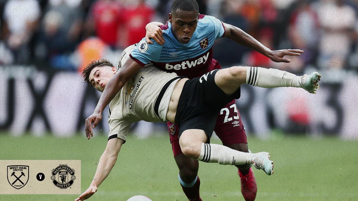 ManUtd's tweet image. That's one way to stop him 🤷‍♂️

#MUFC #WHUMUN