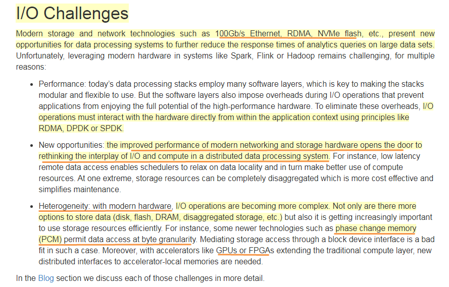 semanticbeeng's tweet image. #ApacheCrail  &quot;Improved performance of modern networking and storage hardware =&amp;gt; rethinking the interplay of I/O and compute in a distributed data processing system&quot;
compatible / little integration effort: #ApacheSpark #ApacheFlink

#DataFabric #InMemoryComputing
#NVMe #RDMA