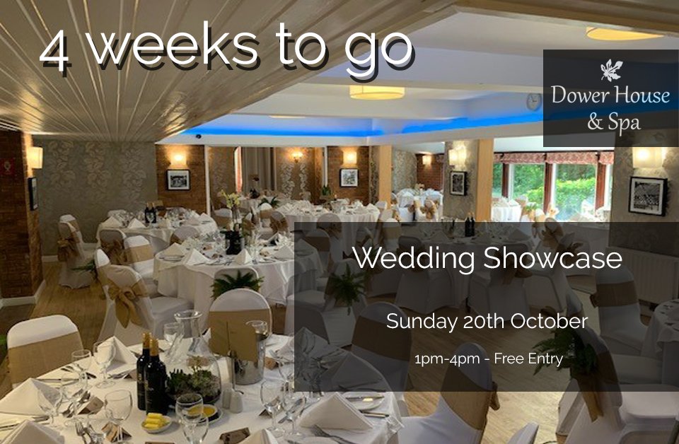 Only 4 weeks to go! dowerhouse-hotel.co.uk/weddings  #WeddingShowcase