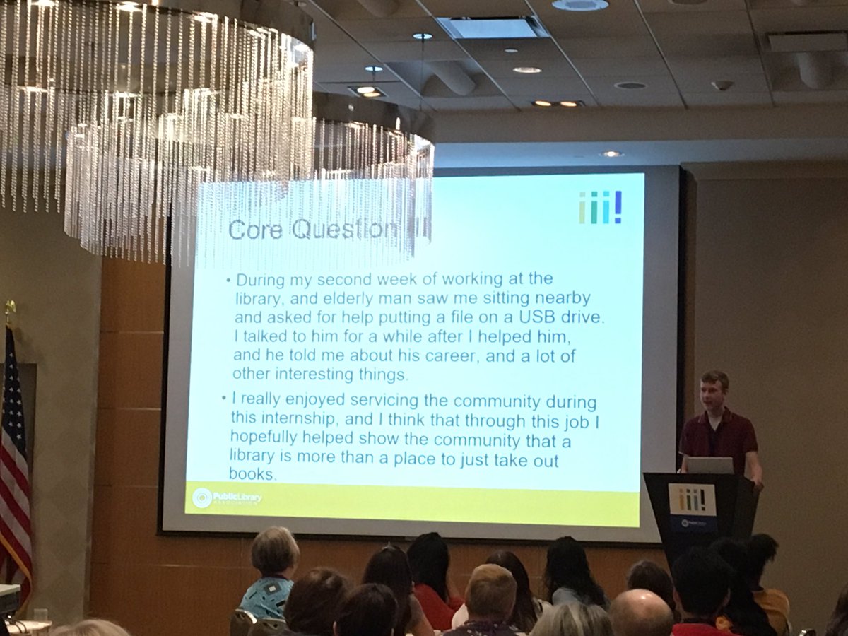 bucyrusPL's tweet photo. Our 2019 Summer Intern, Jackson Moody, just presented at the @ALA_PLA Inclusive Internship Initiative wrap-up in Washington, D.C. Congratulations, Jackson! #PLInterns19 https://t.co/BBgFsAv1kD